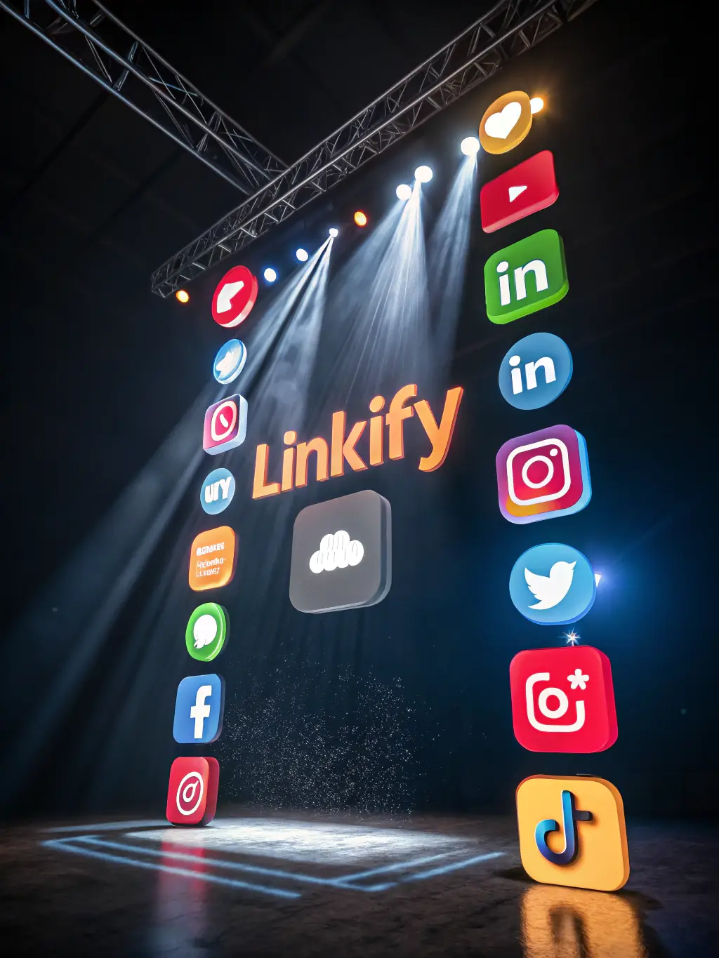 A visually compelling image showing a clear funnel leading from social media engagement to a sales conversion, representing NearNet Local's ability to generate leads through social media.