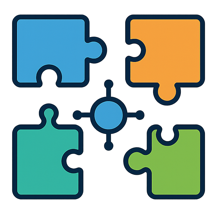 Professional colorful icon for Full Service Integ 1758899967763